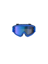 Alpinestars Vision Youth Blaze Goggles, Motocross-Brille, Blau Verspiegelt Blau, mit blau verspiegelter Linse und flexiblem blauem Rahmen, Performance-Brille für junge Offroad-Fahrer