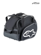 Alpinestars Flow V3 Helmtasche, Auto-Rennhelmtasche in Schwarz und Weiß, mit leichter Polyesterkonstruktion, starrem Boden und weißem Alpinestars-Logo