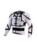 Alpinestars Bionic Action V3 Schutzjacke, Motocross-Brustschutz, Weiß und Schwarz, atmungsaktives Mesh mit A-Morph Technology.
