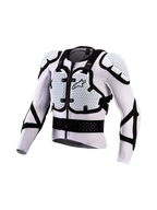 Alpinestars Bionic Action V3 Schutzjacke, Motocross-Brustschutz, Weiß und Schwarz, atmungsaktives Mesh mit A-Morph Technology.