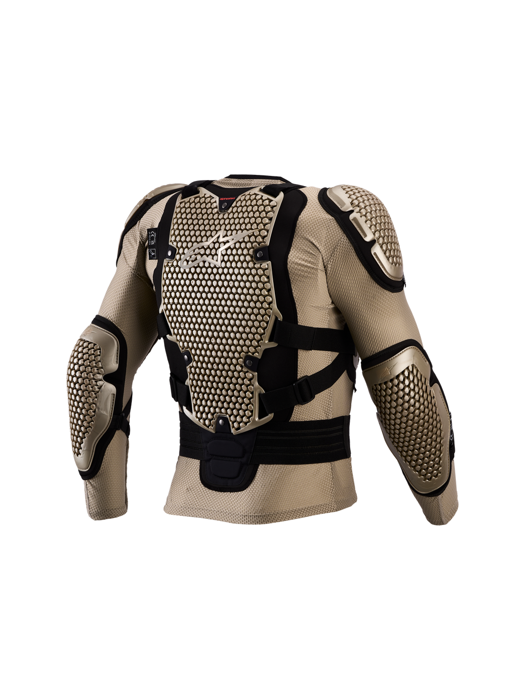Alpinestars Bionic Action V3 Schutzjacke, Motocross-Rüstung, Aluminium und Schwarz, CE-zertifizierter Rückenprotektor