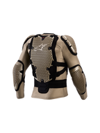 Alpinestars Bionic Action V3 Schutzjacke, Motocross-Rüstung, Aluminium und Schwarz, CE-zertifizierter Rückenprotektor