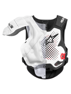 Alpinestars Tech-Air® MX Airbag-System, Motocross-Airbag-Weste, Weiß und Schwarz, CE-zertifizierter Offroad-Schutz mit ausgelöstem Airbag-Kissen