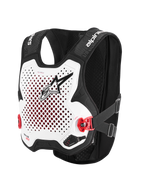Alpinestars Tech-Air® MX Airbag-System, Motocross-Schutzweste, Weiß und Schwarz, CE-zertifiziert, mit integriertem Nucleon PLASMA Rückenprotektor und atmungsaktiver Mesh-Konstruktion