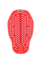 Alpinestars Nucleon Plasma Rückenprotektor-Einsatz, Motorrad-Rückenprotektor, Rot, flexibles Zickzack-Design mit Belüftungsöffnungen, CE Level 2 zertifizierter Aufprallschutz, ergonomischer Einsatz für Motorradjacken