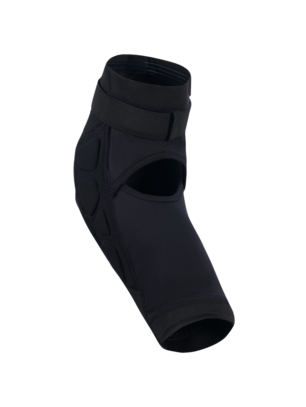 Alpinestars Bionic Plasma Jugend-Knieschutz, Schwarz, Jugend-Motocross-Knieprotektor mit offenem Design für Belüftung, sicherem Verschlussriemen oben und seitlicher Aufprallpolsterung, anatomische Sleeve-Konstruktion für den Offroad-Einsatz