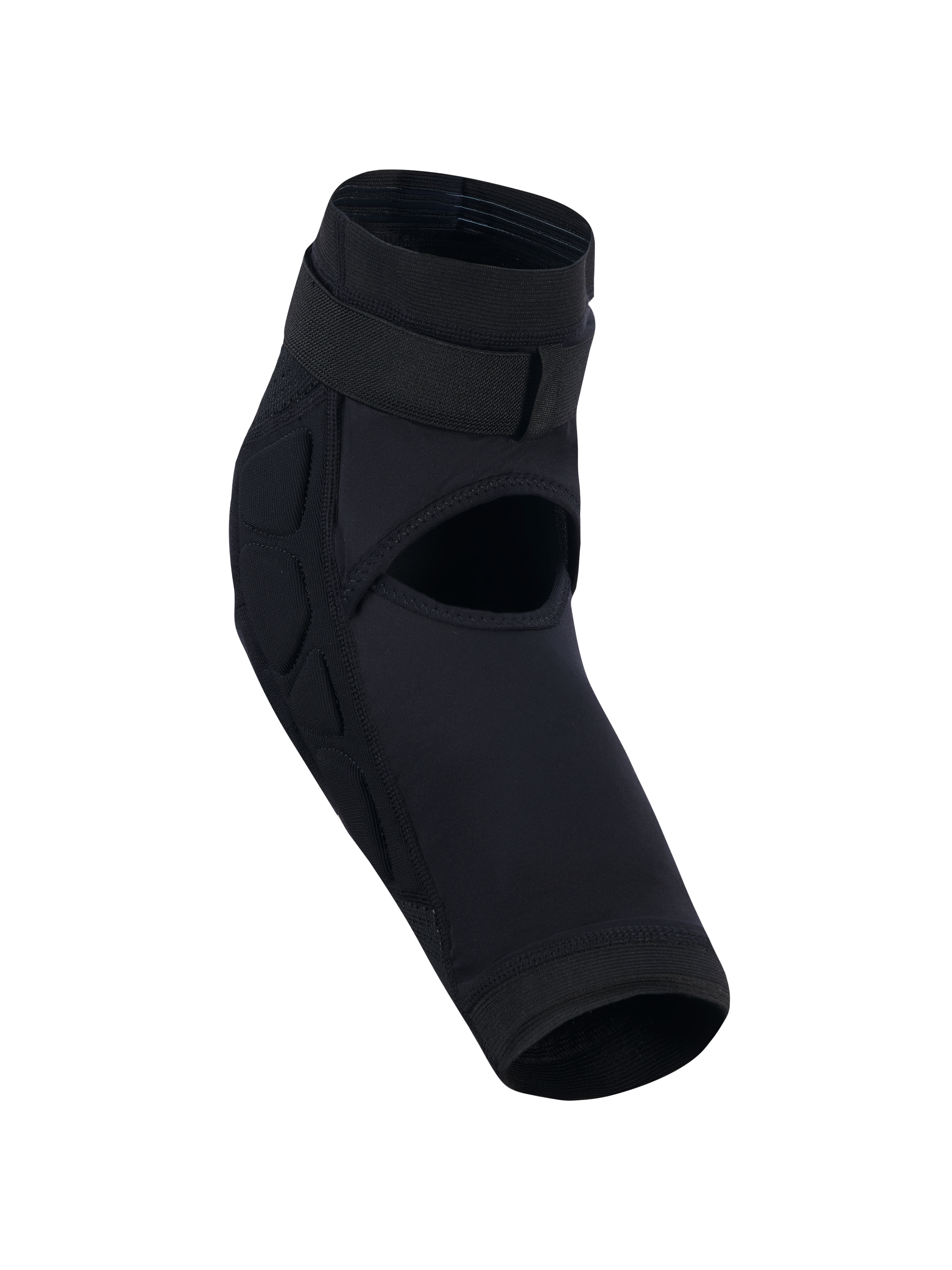 Alpinestars Bionic Plasma Jugend-Knieschutz, Schwarz, Jugend-Motocross-Knieprotektor mit offenem Design für Belüftung, sicherem Verschlussriemen oben und seitlicher Aufprallpolsterung, anatomische Sleeve-Konstruktion für den Offroad-Einsatz