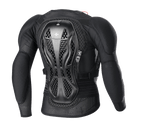Alpinestars Jugend-Bionic Action V2 Schutzjacke, Schwarz, Rückansicht, dreiteiliger Cell Technology Rückenprotektor, hochbelüftetes Mesh-Gewebe, integrierter Schulter- und Ellbogenschutz, Schutzausrüstung für den Jugend-Offroad-Sport