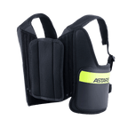 Alpinestars Youth Bionic Rippenschutz, Karting-Rippenprotektor, Schwarz und Gelb Fluo, mit verstellbaren Mesh-Schultergurten, gepolsterten Seitenteilen mit leuchtend gelbem fluoreszierendem Band und ASTARS-Branding, ergonomisches Design für den Schutz beim Kartrennsport