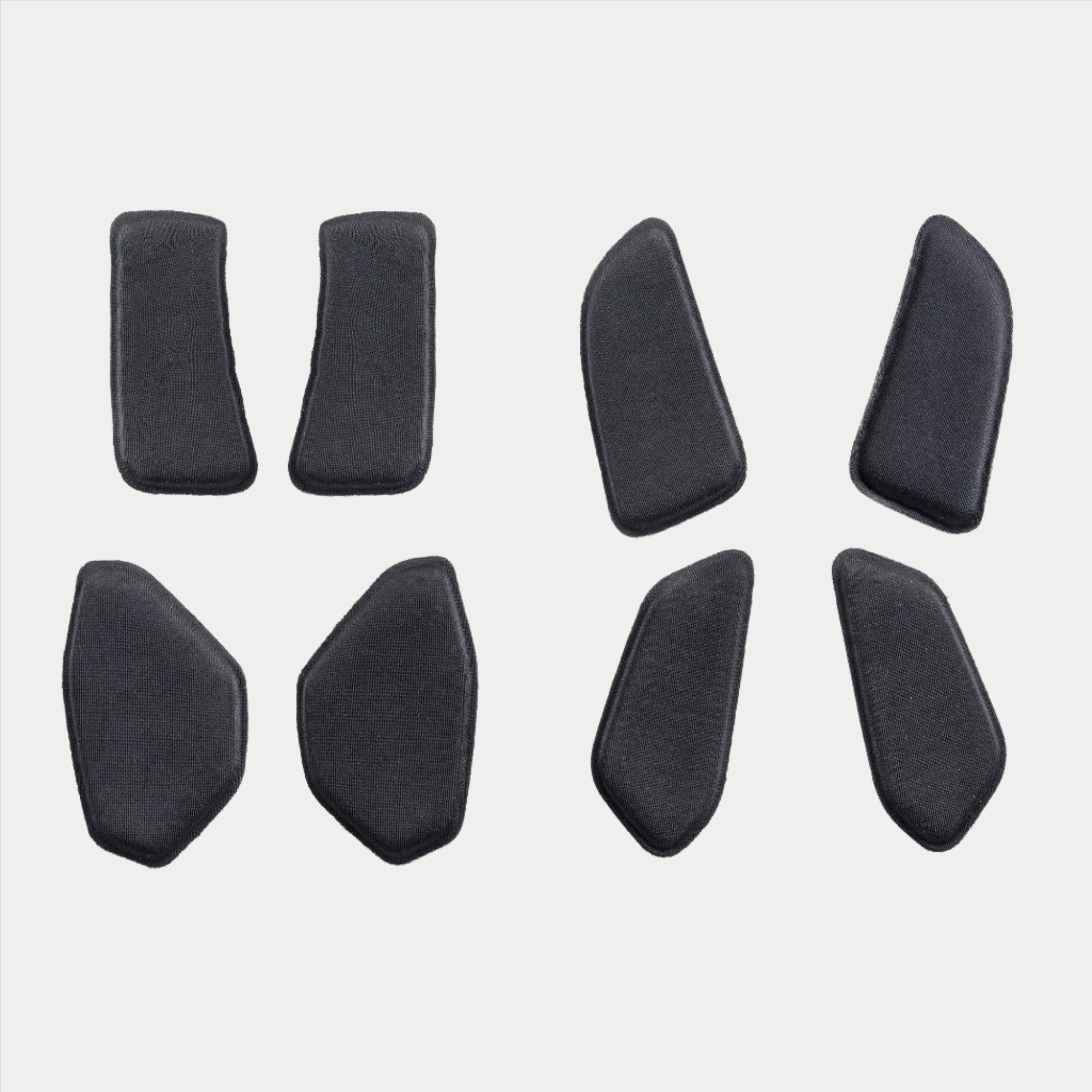 Alpinestars BNS Soft Pad Set, Schwarz, achtteiliges Ersatz-Komfortpolster-Set für BNS-Nackenstützsysteme, geformte Schaumstoffeinlagen für MTB- und Offroad-Einsätze