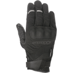 Alpinestars C-30 Drystar® Handschuhe, Schwarze Motorradhandschuhe, übergeformter Hartschalen-Knöchelschutz, Stretch-Textil- und Softshell-Konstruktion, Klettverschluss am Handgelenk, dezente graue reflektierende Akzente an den Fingern
