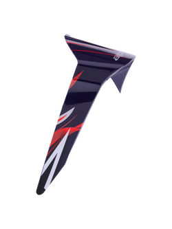 Alpinestars Supertech R10 Flyte Standard-Spoiler, Helmzubehör, Purpurrot glänzend mit roten und weißen Grafiken, schlankes aerodynamisches Ersatzteil für Rennhelme, Hochglanz-Finish
