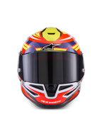 Alpinestars S-R7 Taiyo Furusato Helm ECE 06, Integral-Motorradhelm, Rot, Weiß, Blau und Gelb, CE-zertifiziert