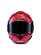 Alpinestars S-R7 A-Core Helmet ECE 22.06, full face motorcycle helmet in Red and White with glossy finish and carbon construction