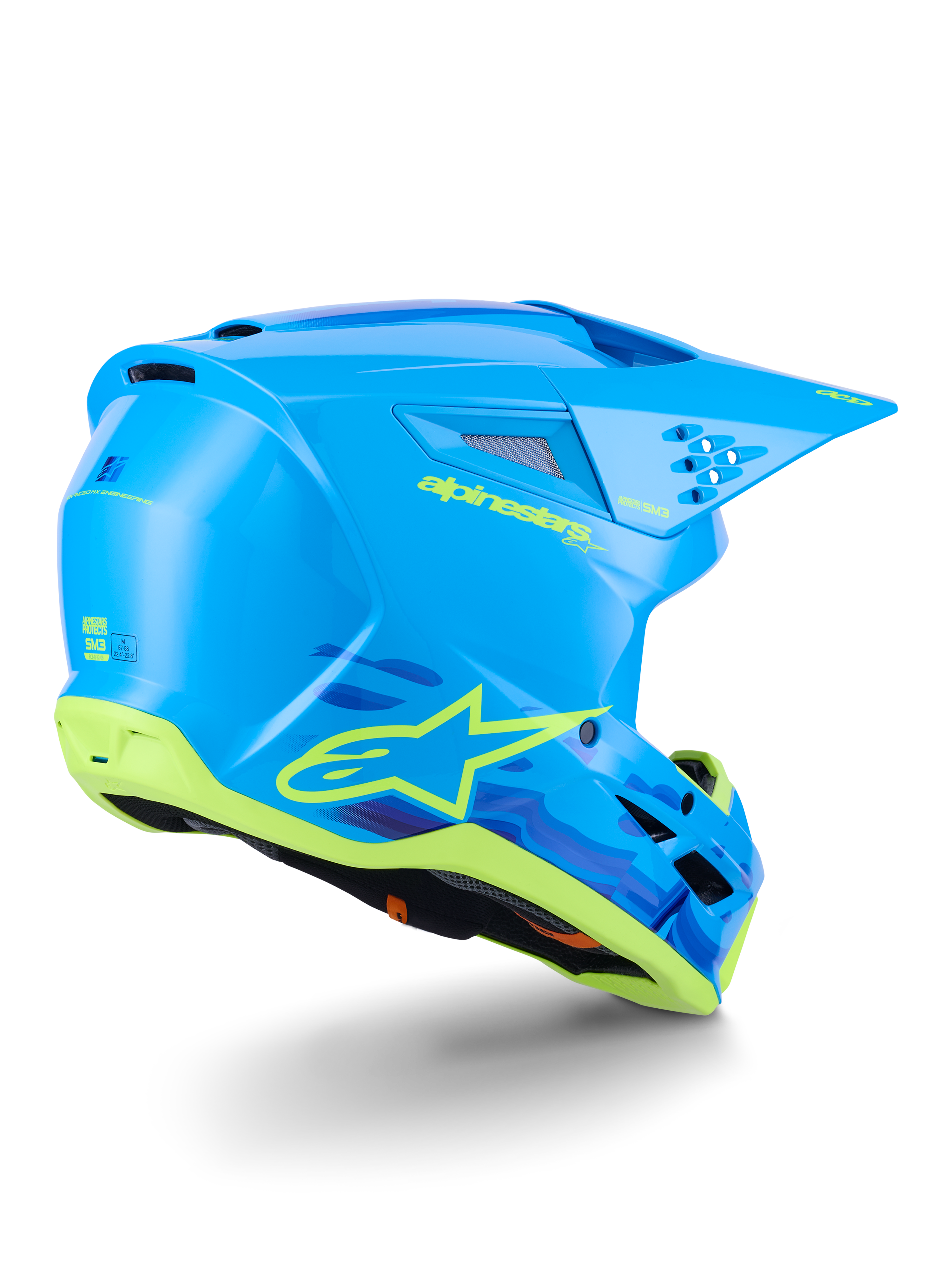 SM3 Force OCD - Cyan MX Helmet