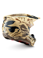 Alpinestars S-M5 Helm Mineral, Motocross-Helm, Dunkelbraun Känguru Matt Camouflage, ECE 22.06-zertifiziert.