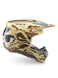 Alpinestars S-M5 Helm Mineral, Motocrosshelm mit Braun-Beige-Tarnmuster, ECE 22.06 zertifizierter Offroad-Kopfschutz.