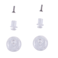 Alpinestars Pinlock Tear Off Stifte-Set, Helmzubehör, Transparent, durchsichtige Kunststoffstifte und kleine Metallschrauben, Ersatzteile für Supertech R10 Motorradhelm-Visiere