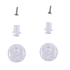 Alpinestars Pinlock Tear Off Stifte-Set, Helmzubehör, Transparent, durchsichtige Kunststoffstifte und kleine Metallschrauben, Ersatzteile für Supertech R10 Motorradhelm-Visiere