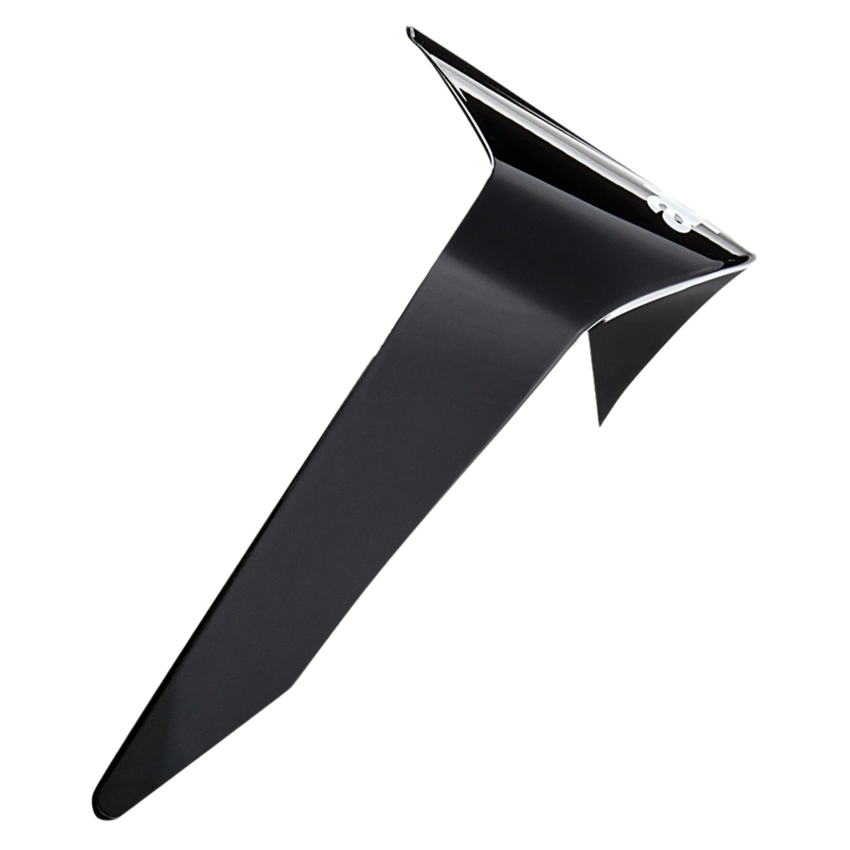 Alpinestars Supertech R10 Solid Standard Spoiler, Helmzubehör, Schwarz Glänzend, aerodynamisches Ersatzteil für S-R10 Motorradhelme, schlankes kantiges Design mit glänzendem Finish