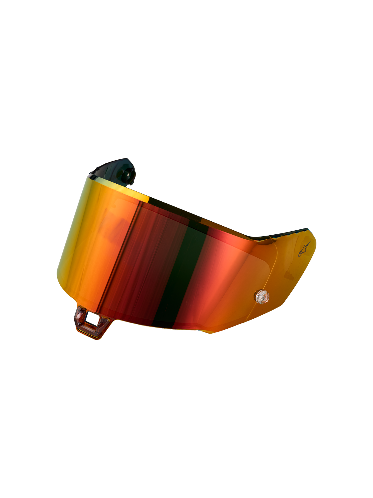 Alpinestars Absolute Vision Shield V2 Visier, Motorradhelm-Visier in Rot verspiegelt für S-R10 und S-R7 Helme, synthetische Konstruktion