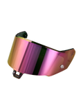 Alpinestars Supertech R-10/R-7 Absolute Vision Shield Gen2.1-R, motorcycle helmet replacement shield, Mirror Rainbow spectral finish, optical-grade polycarbonate construction with Absolute Vision optical filtering