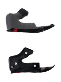 Alpinestars S-R7 Cheek Pad, replacement motorcycle helmet interior padding, gray and black polyurethane construction with mounting snaps, detailed view of helmet accessory