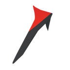 Alpinestars Supertech R10 Element Standard Spoiler, Motorcycle Helmet Accessory, Black and Bright Red, sleek aerodynamic design with a pointed winglet profile