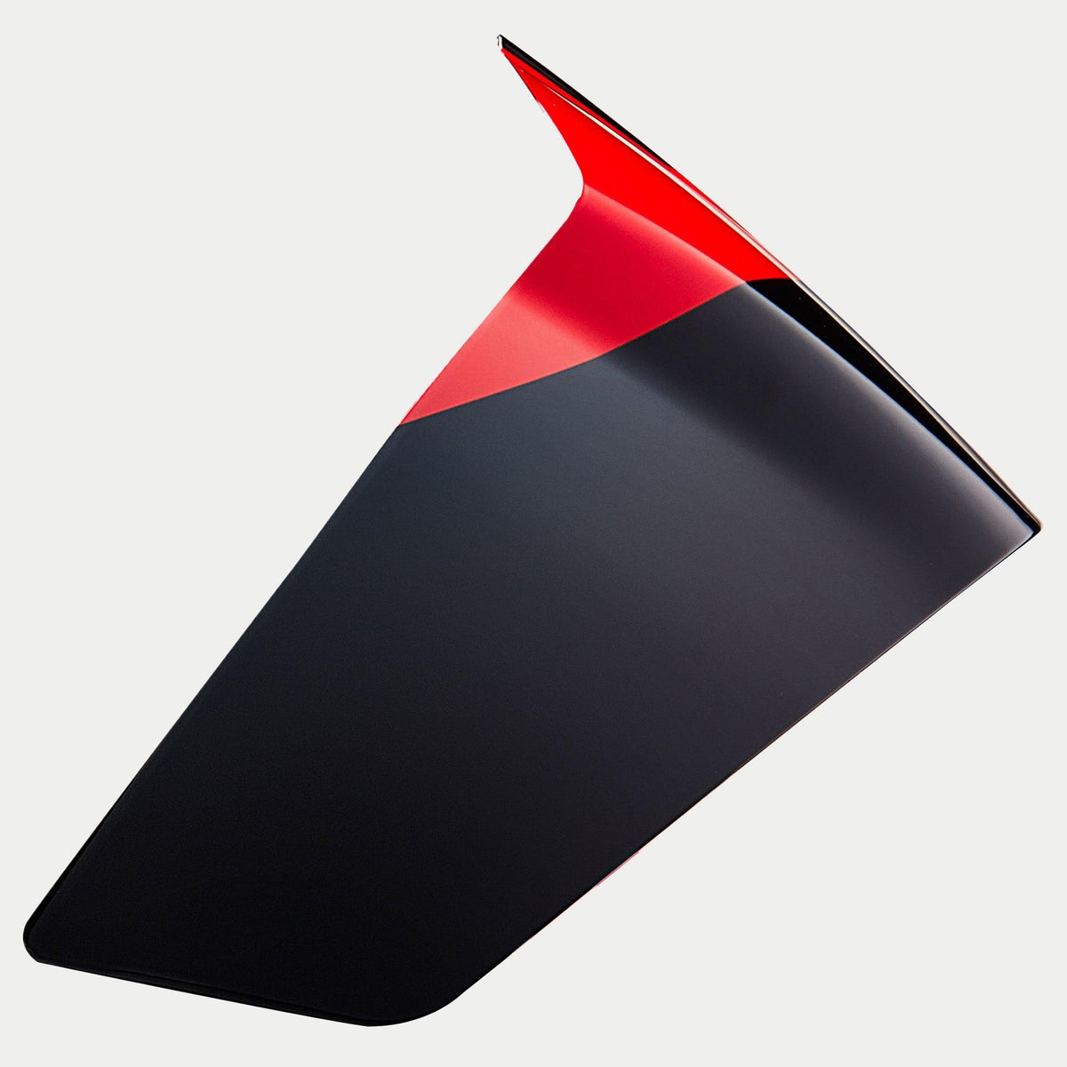 Alpinestars Supertech R10 Element Race Spoiler, aerodynamic helmet accessory, Glossy Black Carbon and Bright Red, replacement component for S-R10 racing helmets