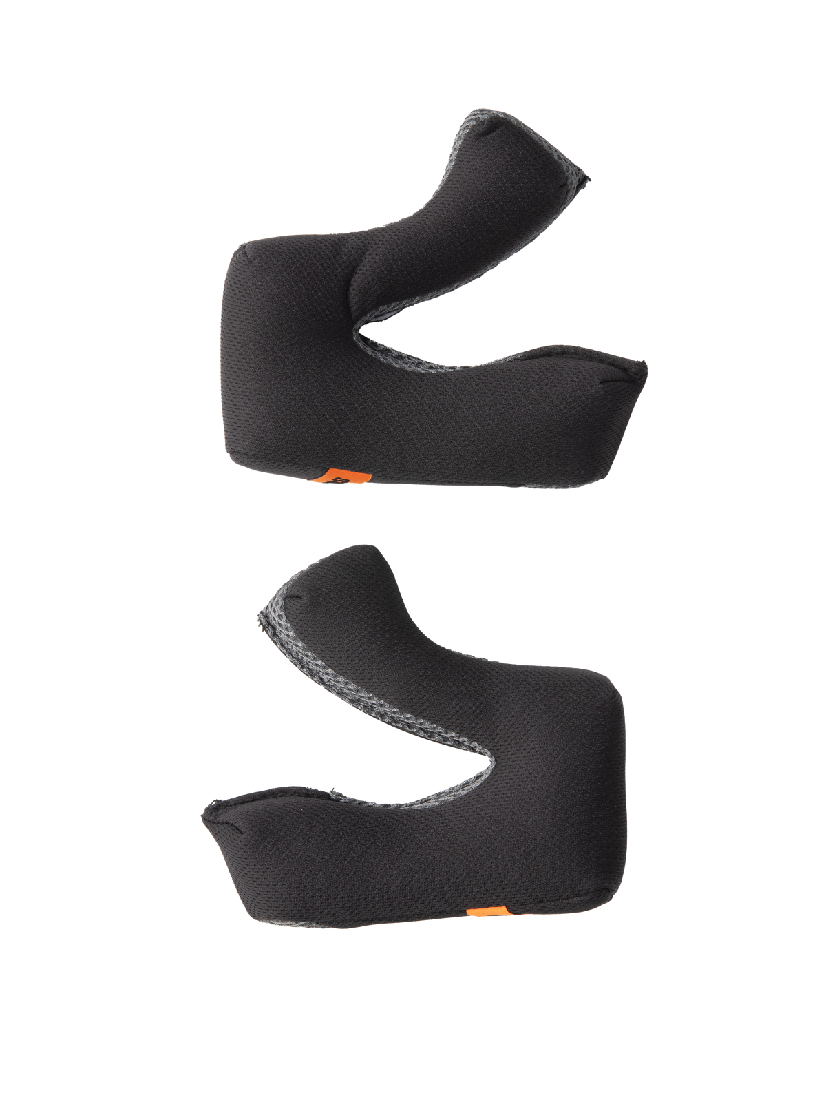 Alpinestars S-M3 Regular Wangenpolster-Set, Helmzubehör, Grau, Set aus linkem und rechtem Ersatz-Wangenpolster, konturierter Schaumstoff mit feuchtigkeitsableitendem Gewebe, kleine orangefarbene Logo-Laschen, entwickelt für S-M3 Offroad-Helme