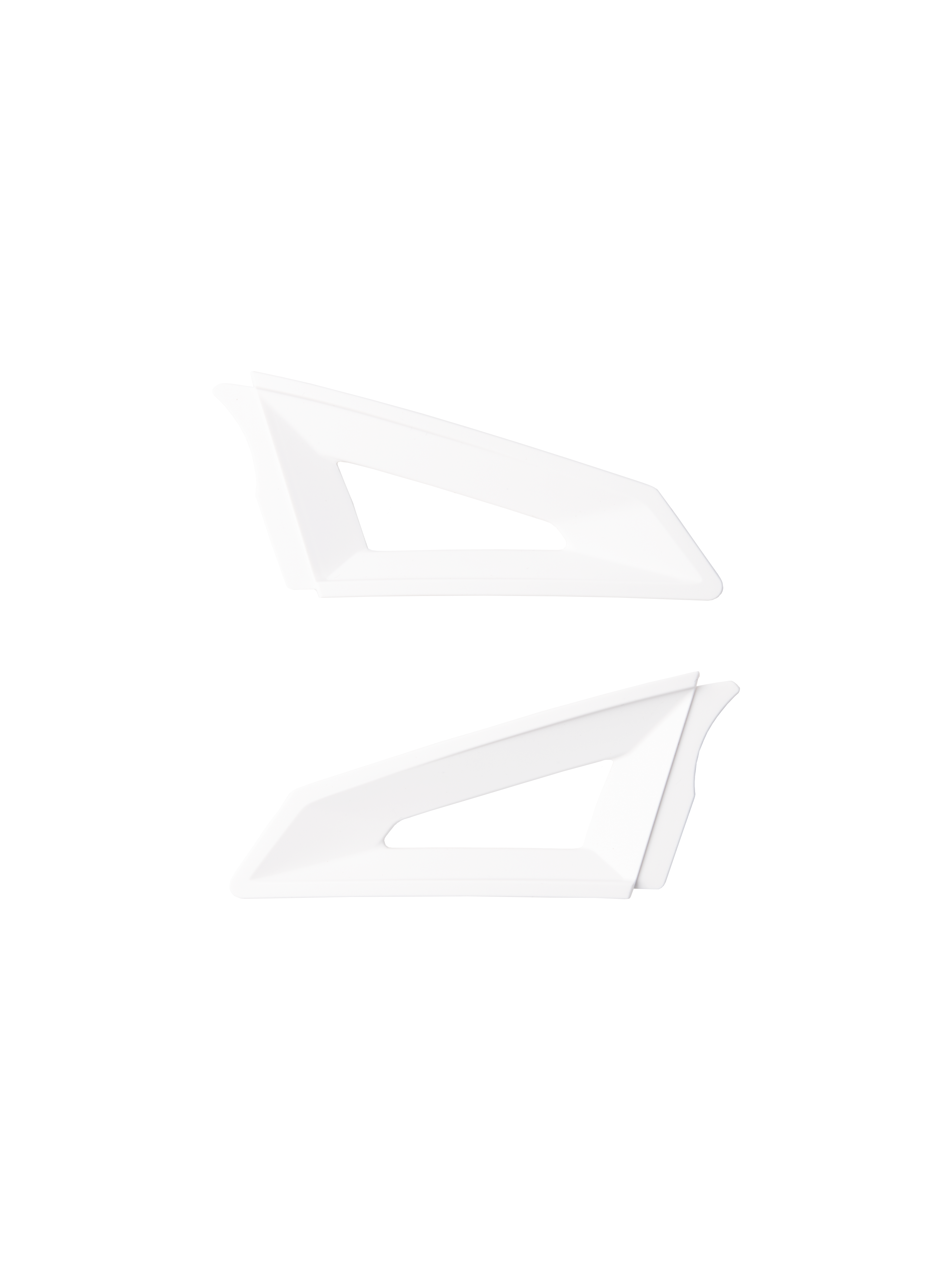 Alpinestars S-M3 Top Vent Sides, Helmbelüftungszubehör, Weiß, Paar aerodynamische Ersatzteile mit dreieckigen Aussparungen, schlagfeste Kunststoffkonstruktion