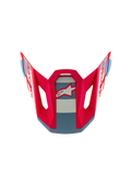 Alpinestars S-M7 Beast Coast Limited Edition Visier, rot, blau und weiß mit Logo, Ersatzteil für Motocross-Helme.