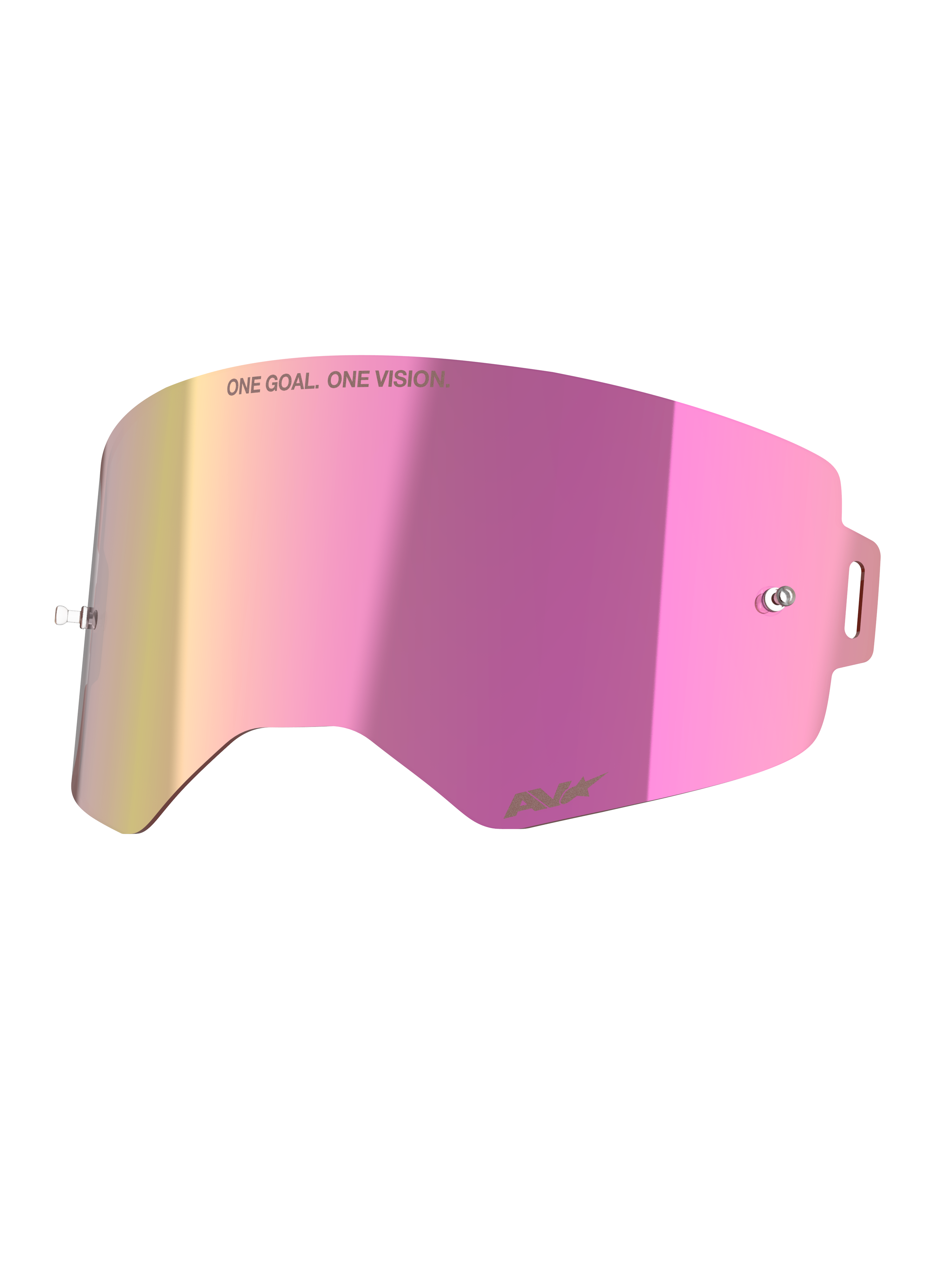Alpinestars Supertech Mirror Pink Linse, Motocross-Brillenzubehör, Pink spiegelnd, Absolute Vision Technologie, Antibeschlag.