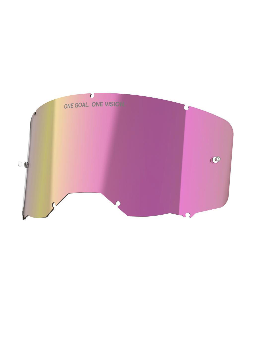 Alpinestars Vision 8-5-3 Mirror Pink Linse, Ersatzscheibe für Motocross-Schutzbrillen, Pink verspiegelt, blendfreies Finish.