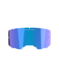 Alpinestars Vision 8-5-3 Mirror Lens, Goggle Accessory, Mirror Blue with purple gradient, reflective mirror finish, featuring 'ONE GOAL. ONE VISION.' branding, curved polycarbonate design with attachment notches and tear-off posts for motocross goggles