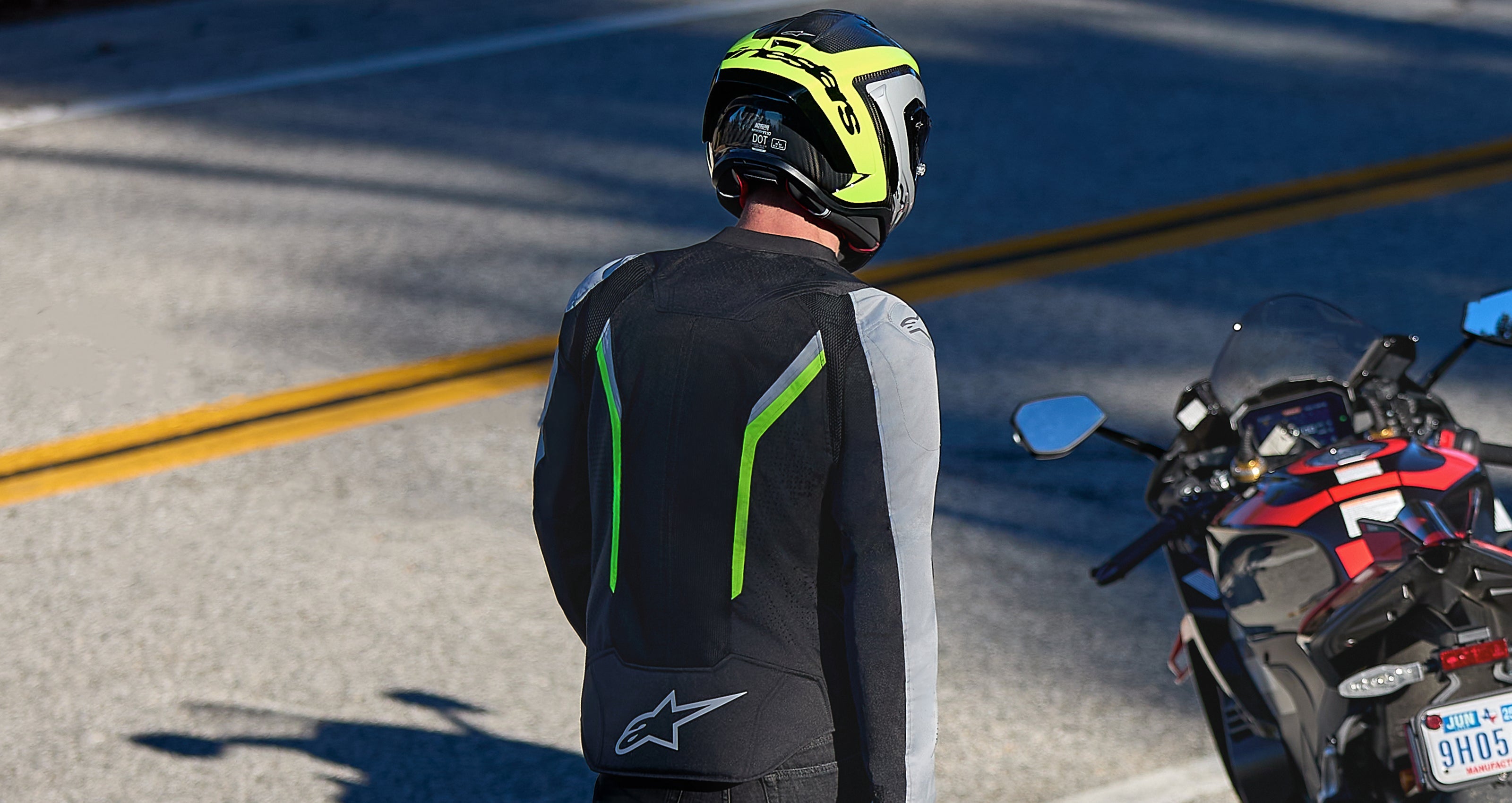 AST V3 Air - Gray Motorcycle Jacket | Alpinestars®
