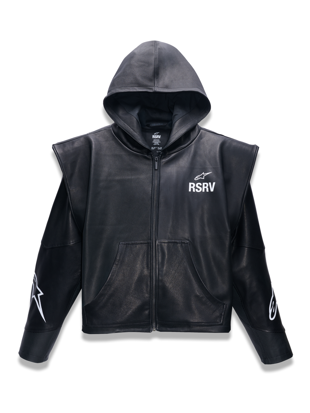 RSRV Axis Leder-Kapuzenpullover