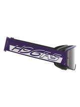 Alpinestars Limited Edition HUNTA96 XXV Supertech Vision Goggles, Motocross Goggles, Purple and White with Silver Mirror Lens, featuring a wide purple strap with white H96RS branding and GT3-inspired design
