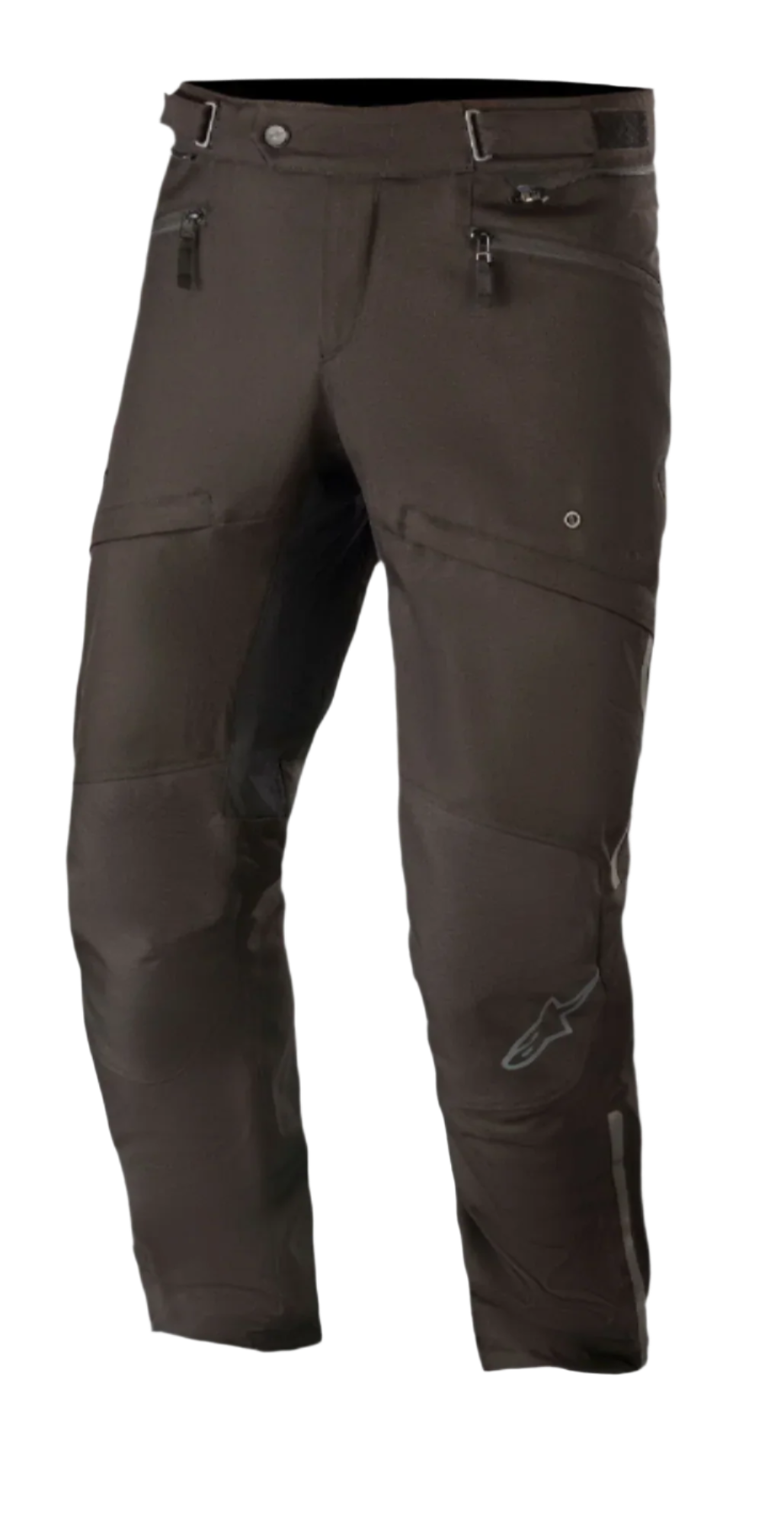Alpinestars AST-1 V2 Wasserdichte Hose, Kurzgröße, Schwarz, Motorrad-Tourenhose, wasserdichte Textilkonstruktion, Reißverschlusstaschen und verstellbarer Bund, vorgeformte Beinkonstruktion mit reflektierendem Logo
