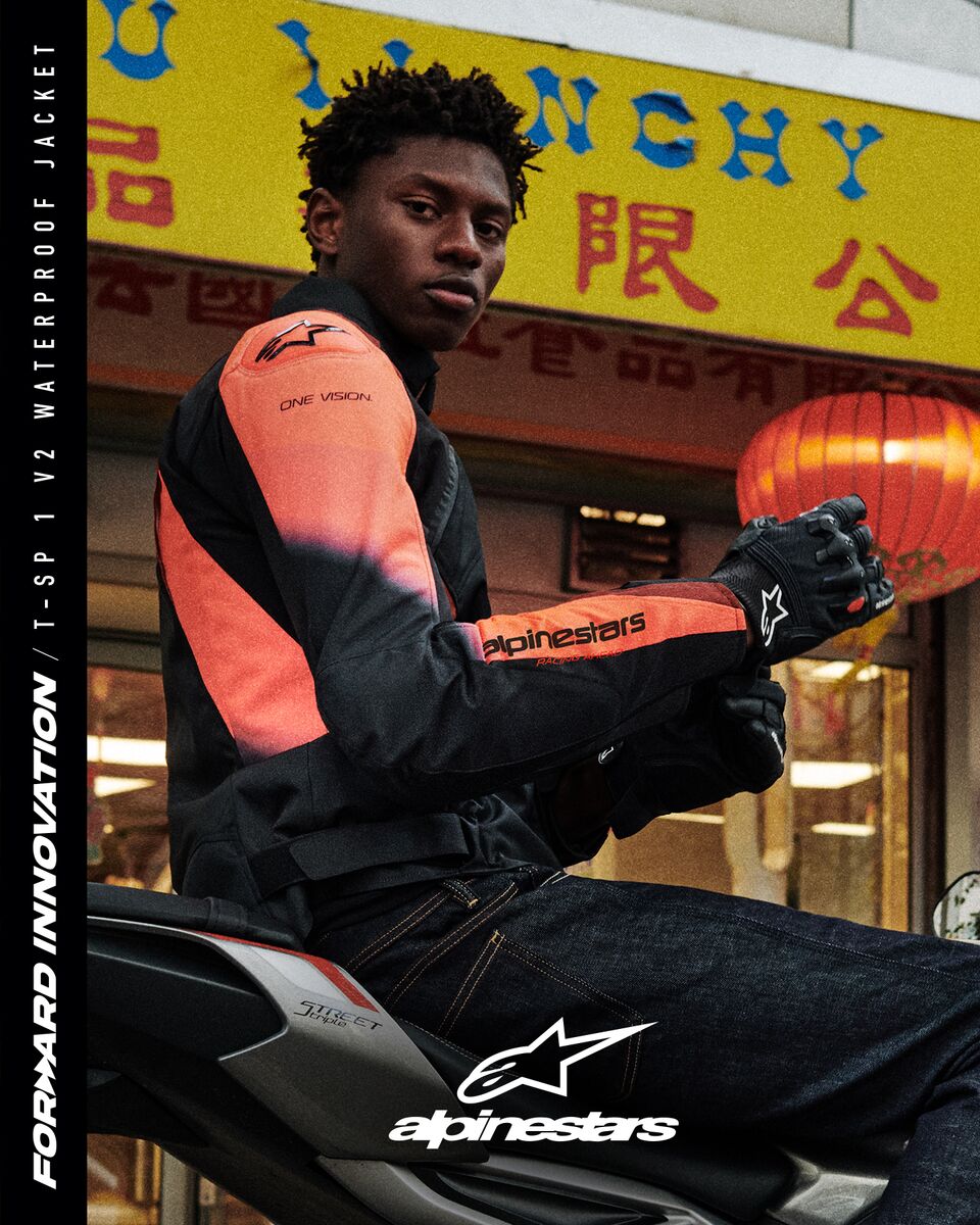 T-SP 1 V2 Waterproof - Black Motorcycle Jacket | Alpinestars®