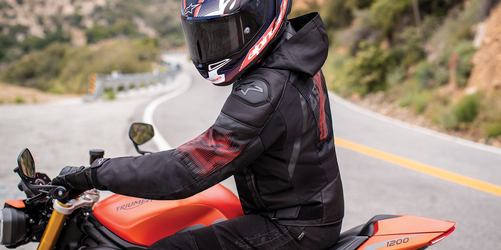 Zaca Air Venom WP - Red Motorcycle Jacket | Alpinestars®