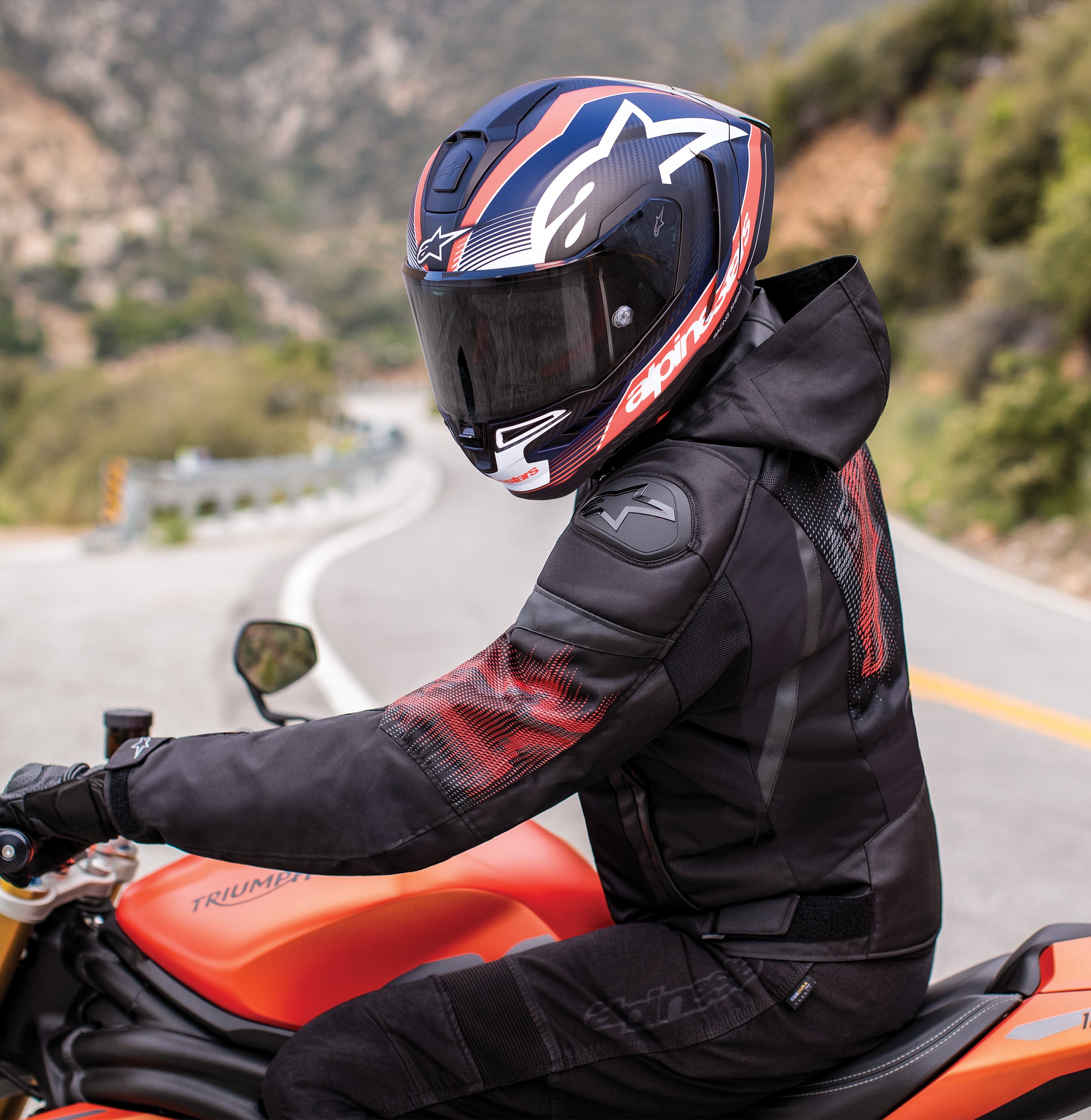 Zaca Air Venom WP - Red Motorcycle Jacket | Alpinestars®