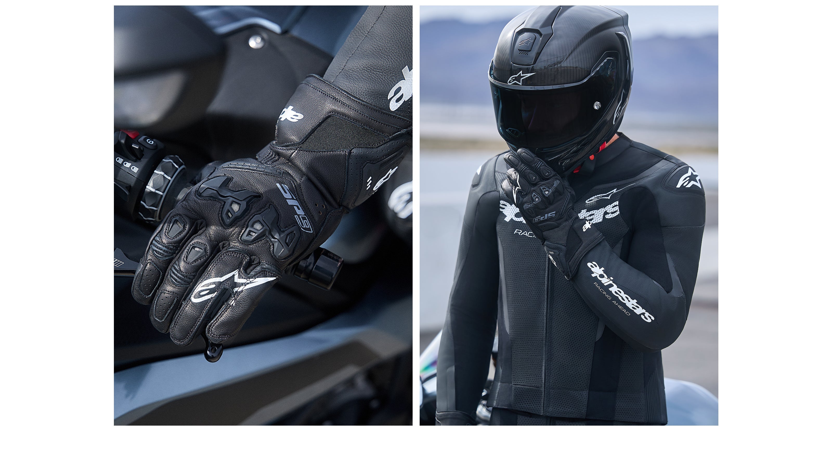 SP-9 - Blue Motorcycle Handschuhe