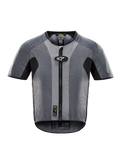 Alpinestars Tech-Air 5 Airbag-System, dunkelgrau-schwarze Motorrad-Weste mit Frontreißverschluss und autonomer Sicherheit.