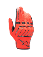 Alpinestars MM 93 Losail V2 Handschuh, Urbaner Motorradhandschuh, Hellrot und Schwarz, atmungsaktive Mesh-Konstruktion mit Hartknöchelschutz, schwarzes Alpinestars-Logo am Handgelenk, kurze Stulpe, gepolsterte Fingerdetails