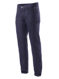 Alpinestars Copper V2 Denim Hose kurze Länge, Motorradjeans, Rinse Blue, klassisches Straight-Leg-Design, Knopf- und Reißverschluss, Vordertaschen mit Münztasche, Gürtelschlaufen, strapazierfähige Denim-Konstruktion