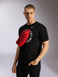 Alpinestars Only Linear Hüfttasche, Crossbody-Tasche in Rot und Schwarz mit verstellbarem Gurt und Logo.