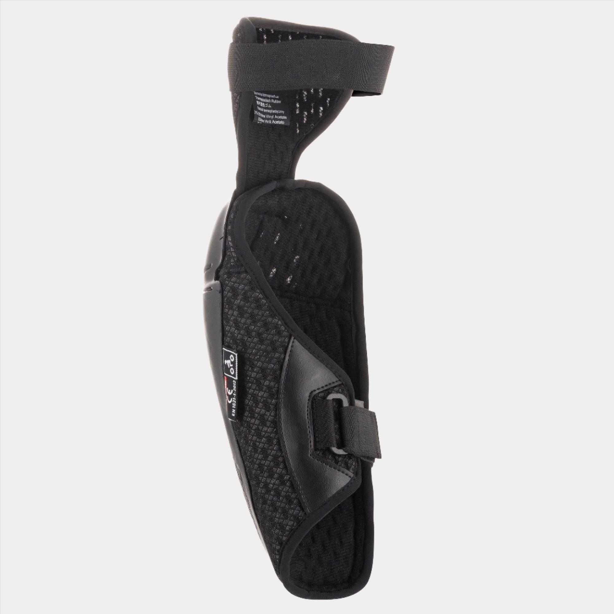 Alpinestars Youth Bionic Plus Ellbogenschützer, Schwarz, Innenansicht mit atmungsaktivem 3D-Mesh-Futter und doppeltem Klettverschluss, leichtes ergonomisches Design für Motocross-Schutz für Jugendliche