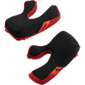 Alpinestars Supertech M10/M8 Helm Wangenpolsterset, Ersatzpolsterung, Schwarz und Rot, mit ERS Emergency Release System Laschen, Wabenstruktur-Komfortschaum mit roten Mesh-Akzenten, Motorrad-Rennhelm-Zubehör